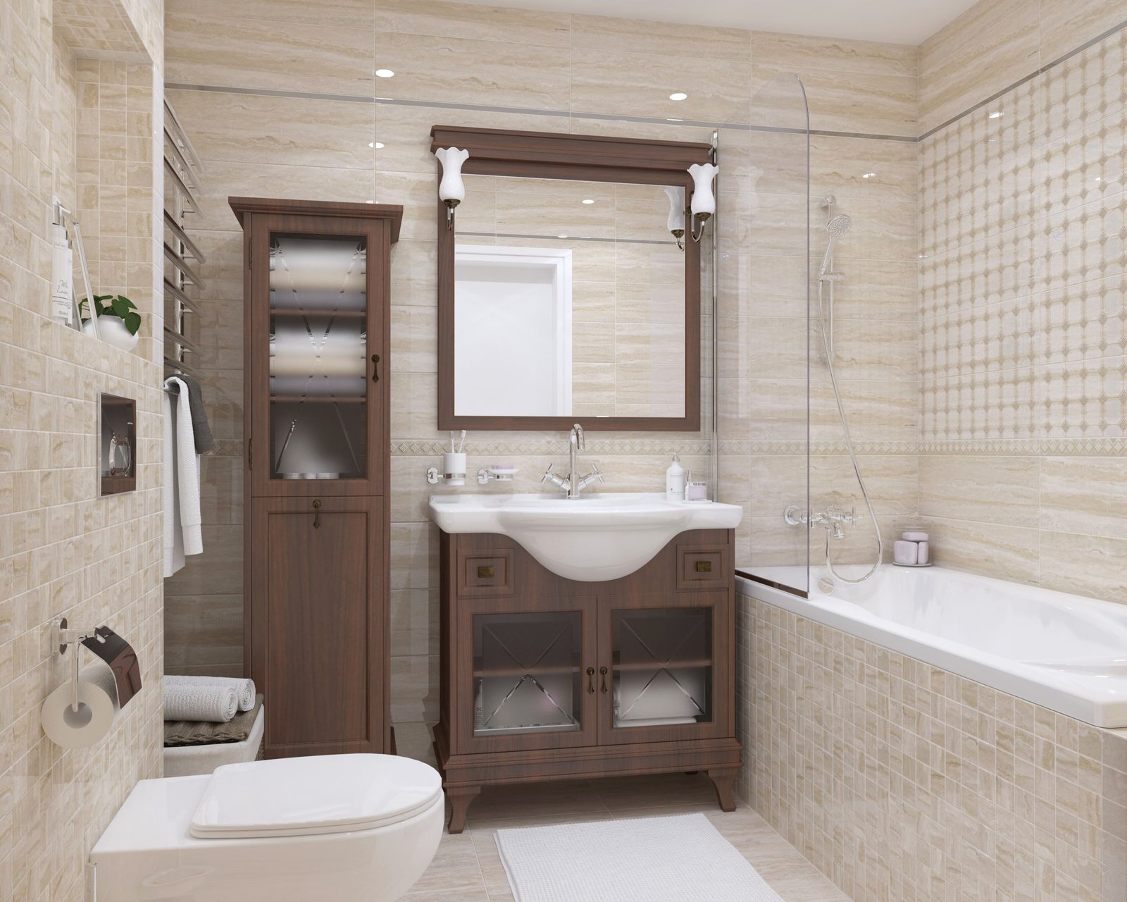 Glossy beige